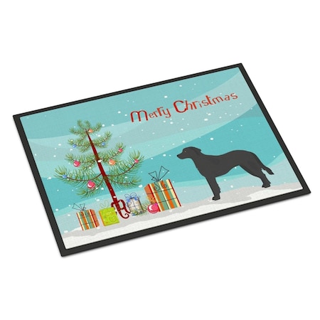 Carolines Treasures 18 x 27 in. Black Goldador Christmas Tree Indoor or Outdoor Mat CK3837MAT